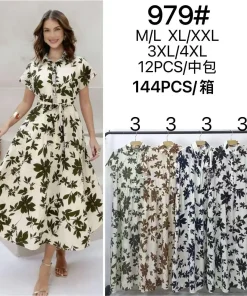 Sukienki damskie,size m/l-3/4xl,Paczka 12szt,mix kolor