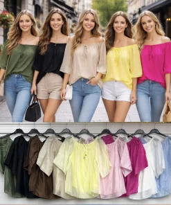 Bluzki damskieTURECKA ,Size uni ,paczka 6 szt mix kolor