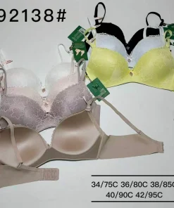 Biustonosz C Damskie,Size 34/75-42/95,paczka 6szt, 1 kolor