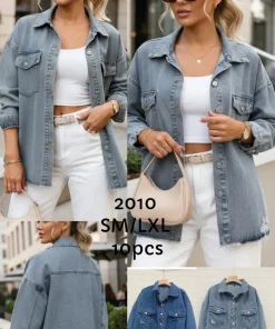 Kurtki Jeansowe Damskie,Size s/m-l/xl,paczka 10szt, mix kolor