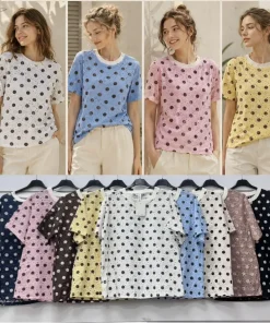Bluzki damskie WŁOSKA ,Size uni ,paczka 6 szt mix kolor