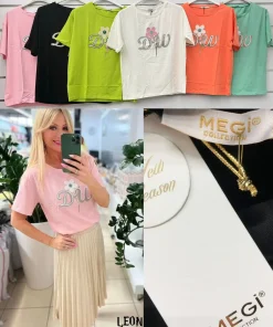 Bluzki damskie TURECKA ,Size uni ,paczka 6 szt mix kolor