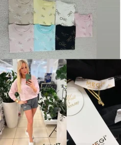 Bluzki damskie TURECKA ,Size uni ,paczka 6 szt mix kolor