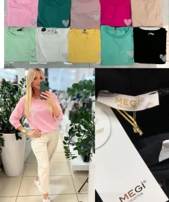 Bluzki damskieTURECKA ,Size uni ,paczka 6 szt mix kolor