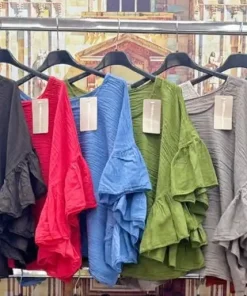 Bluzki damskie WŁOSKA ,Size uni ,paczka 6 szt mix kolor