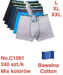 Bokserki MĘSKA,Size m-2xl,paczka 24szt, mix kolor
