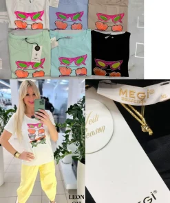 Bluzki damskieTURECKA ,Size uni ,paczka 6 szt mix kolor