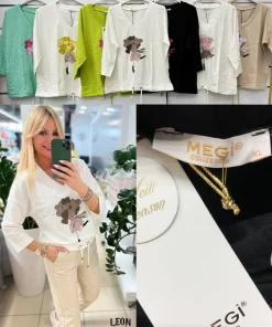 Bluzki damskie TURECKA ,Size uni ,paczka 6 szt mix kolor