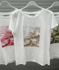 Bluzki damskie WŁOSKA ,Size uni ,paczka 6 szt mix kolor