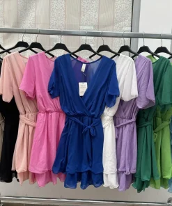 Sukienki damskie WŁOSKA,Size uni ,paczka 6 szt mix kolor