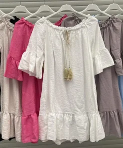Sukienki damskie WŁOSKA,Size uni ,paczka 6 szt mix kolor