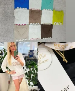 Bluzki damskieTURECKA ,Size uni ,paczka 6 szt mix kolor