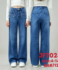 Spodnie JEANSY DZIECIĘCA,Size 4-14lat,paczka 12szt, 1 kolor