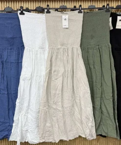 Sukienki damskie WŁOSKA ,Size uni ,paczka 6 szt mix kolor