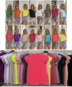 Bluzki Damskie,Size uni,paczka 6szt, mix kolor
