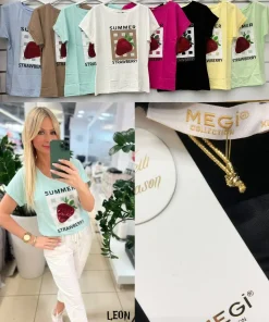 Bluzki damskieTURECKA ,Size uni ,paczka 6 szt mix kolor