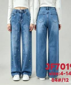 Spodnie JEANSY DZIECIĘCA,Size 4-14lat,paczka 12szt, 1 kolor