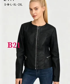 Kurtki skórzane damskie,size s-2xl,Paczka 5szt,1kolor