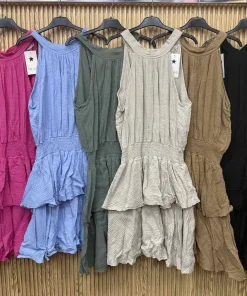 Sukienki damskie WŁOSKA ,Size uni ,paczka 6 szt mix kolor