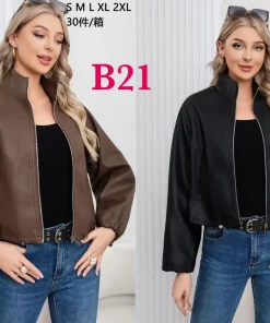 Kurtki skórzane damskie,size s-2xl,Paczka 5szt,1kolor