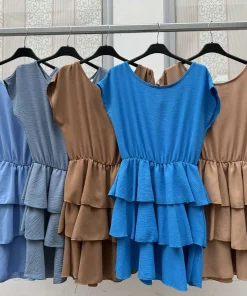 Sukienki damskie WŁOSKA ,Size uni ,paczka 6 szt mix kolor