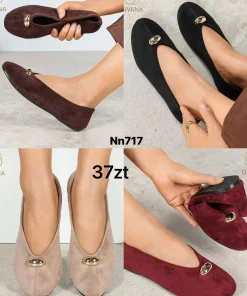 Buty Baleriny DAMSKIE (36-41, 12par) 1 kolor