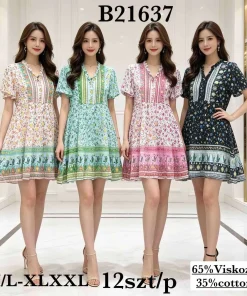 Sukienki damskie,size m/l-xl/2xl,Paczka 12szt,mix kolor