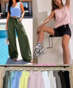 Bluzki damskie WŁOSKA,Size uni ,paczka 6 szt mix kolor