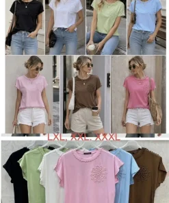 Bluzki Damskie,Size l/xl-3xl,paczka 12szt, mix kolor