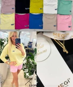 Bluzki damskieTURECKA ,Size uni ,paczka 6 szt mix kolor