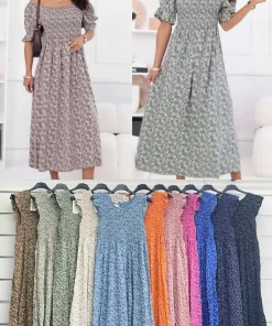 Sukienki damskie WŁOSKA ,Size uni ,paczka 6 szt mix kolor