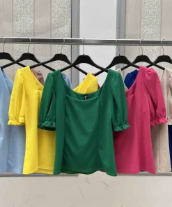 Bluzki damskie WŁOSKA,Size uni ,paczka 6 szt mix kolor