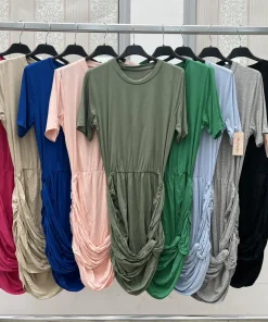 Sukienki damskie WŁOSKA,Size uni ,paczka 6 szt mix kolor