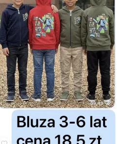 Bluzy DZIECIĘCA,Size 3-6lat,paczka 4szt, 1 kolor