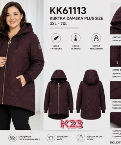 Kurtki damskie,size 3-7xl,Paczka 5szt,1kolor