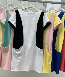 Sukienki damskie WŁOSKA ,Size uni ,paczka 6 szt mix kolor