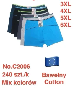 Bokserki MĘSKA,Size 2xl-6xl,paczka 24szt, mix kolor
