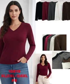 Bluzy Damskie,Size xl/2xl-3xl/4xl,paczka 8szt, mix kolor
