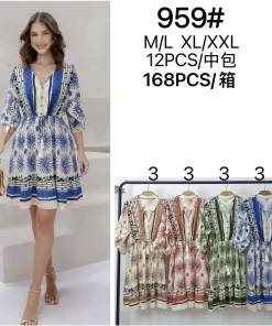 Sukienki damskie,size m/l-xl/2xl,Paczka 12szt,mix kolor
