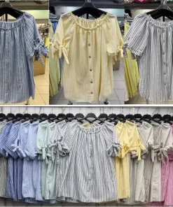 Bluzki damskie WŁOSKA ,Size uni ,paczka 6 szt mix kolor