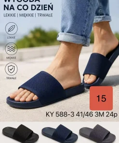 Klapki DAMSKIE (36-41, 24par) mix kolor