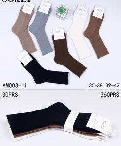 Skarpety Damskie,Size 35-42,paczka 30szt, mix kolor