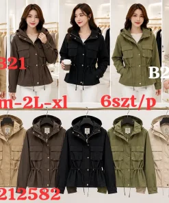 Kurtki damskie,size s-xl,Paczka 6szt,1kolor