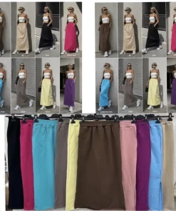 Spódnica długa Damskie,Size uni,paczka 6szt, mix kolor