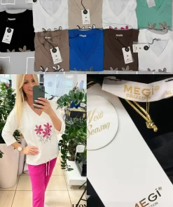 Bluzki damskie TURECKA ,Size uni ,paczka 6 szt mix kolor