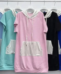 Sukienki damskie WŁOSKA,Size uni ,paczka 6 szt mix kolor