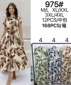 Sukienki damskie,size m/l-3/4xl,Paczka 12szt,mix kolor