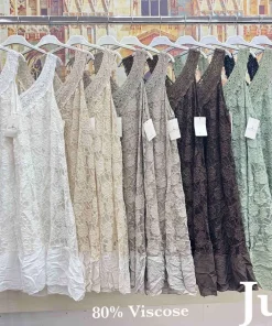 Sukienki damskie WŁOSKA,Size uni ,paczka 6 szt mix kolor