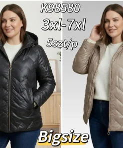 Kurtki damskie,size 3-7xl,Paczka 5szt,1kolor