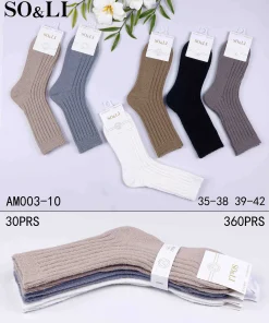 Skarpety Damskie,Size 35-42,paczka 30szt, mix kolor